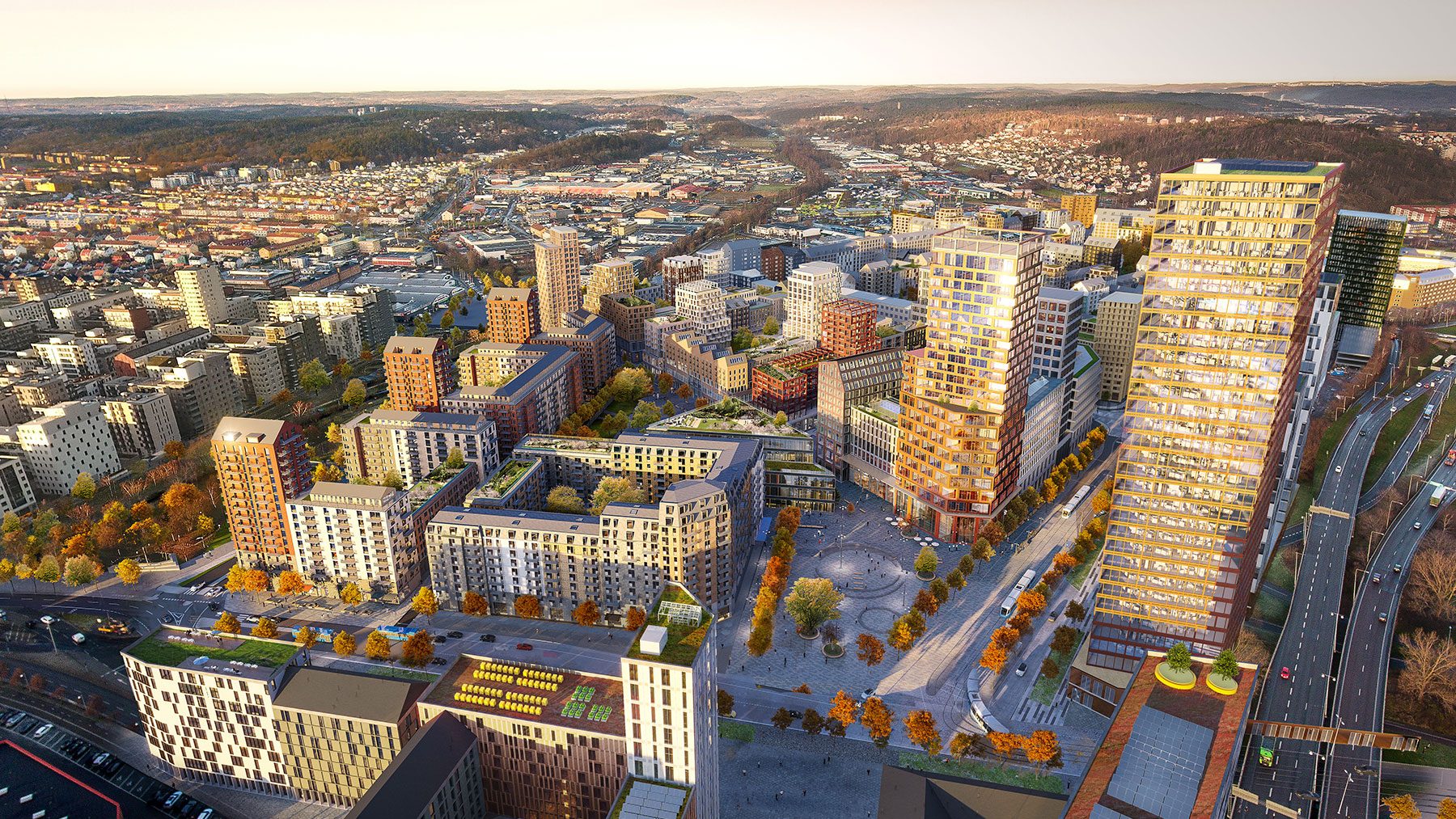 Vision över nya Backaplan