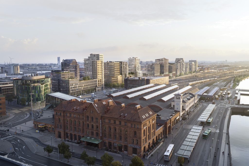 Visionsbild av Nyhamnen i Malmö