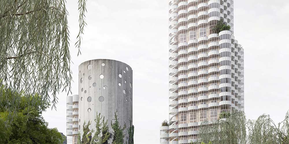 Förslaget Habitat omvandlar den gamla cementfabriken till bostäder